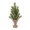 12" Mini Flocked Christmas Tree – Snowed Artificial Pine with Burlap Base, Small Tabletop Winter Holiday Decor